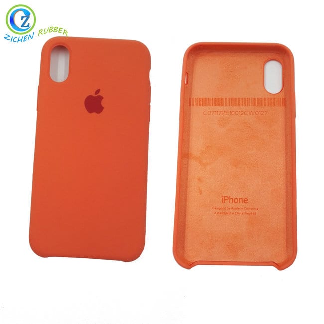 Factory wholesale Silicone Coffee Cup Sleeve - Silicone IPhone X Case, Silicone Rubber Shockproof Case Soft Microfiber Cloth Lining Cushion Compatible with iPhone X – Zichen