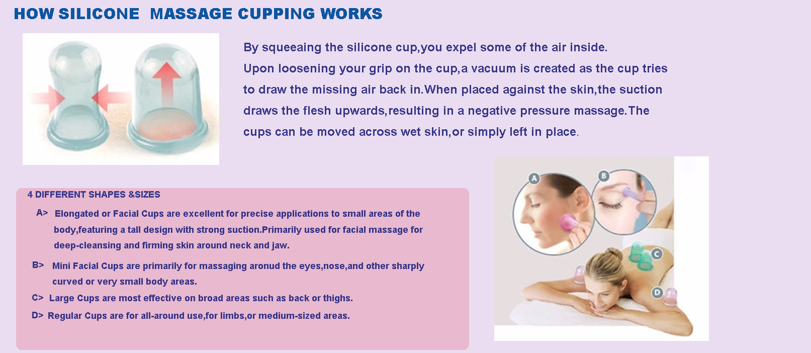Silicone Massage Cupping cup