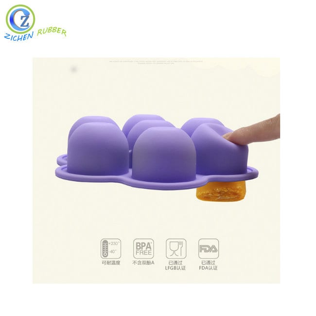 High definition Folding Silicone Cup With Lid - Square Ice Molds Durable Silicone Ice Cube Molds for Cocktails – Zichen