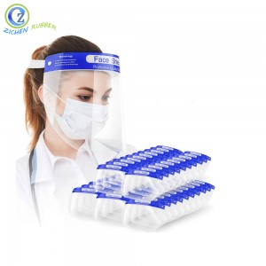 2019 Good Quality China in Stock Protective Head Cap Comfortable Transparent Plastic Pet Dental Face Shield Protection Disposable Face Shield